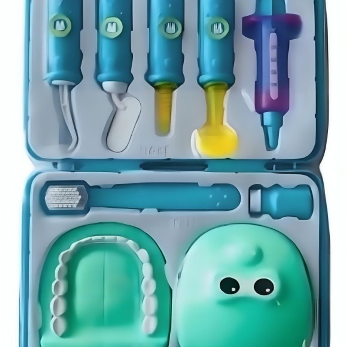 OEM - Juguete Set Limpieza Dental Para Niños Celeste