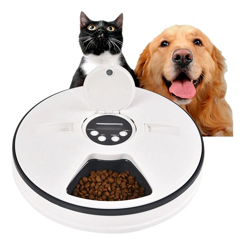 GENERICO - Dispensador Alimentos Automatico Y Programable Para Mascotas