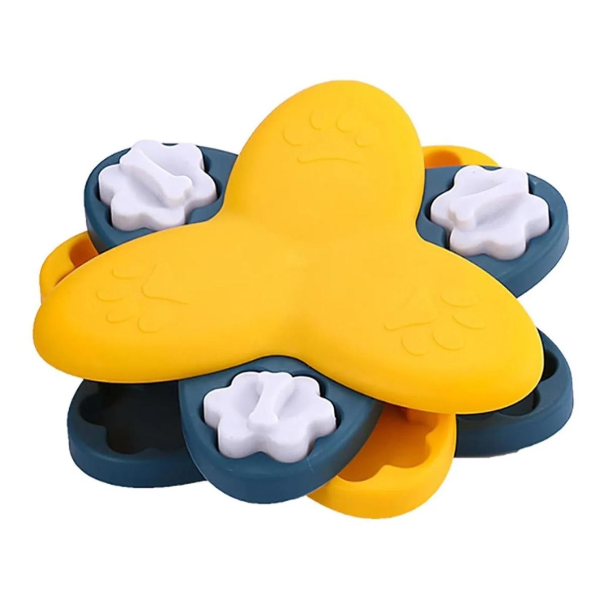 GENERICO - Plato Dispensador Alimentos Giratorio Interactivo Mascotas