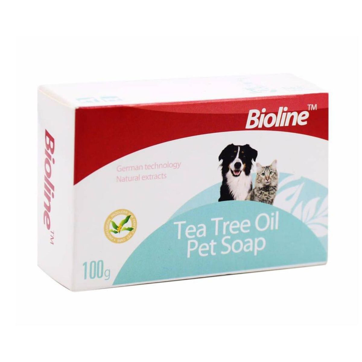 GENERICO - Jabon Barra Extracto De Te Para Bañar Mascotas 100g Bioline