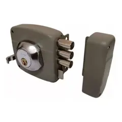 GENERICO - Cerradura Sobreponer Cerrojo Triple Seguridad Hogar