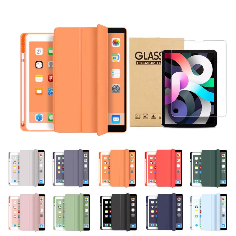 GENERICO - Fundas iPad Más Lámina Paperlike Para iPad 10.9 (air 4 Y 5) - Naranjo