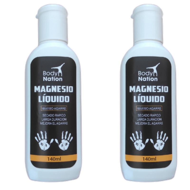 BODY NATION - Pack x2 Magnesio Líquido 140 ML Calistenia, Pole Dance, Gym