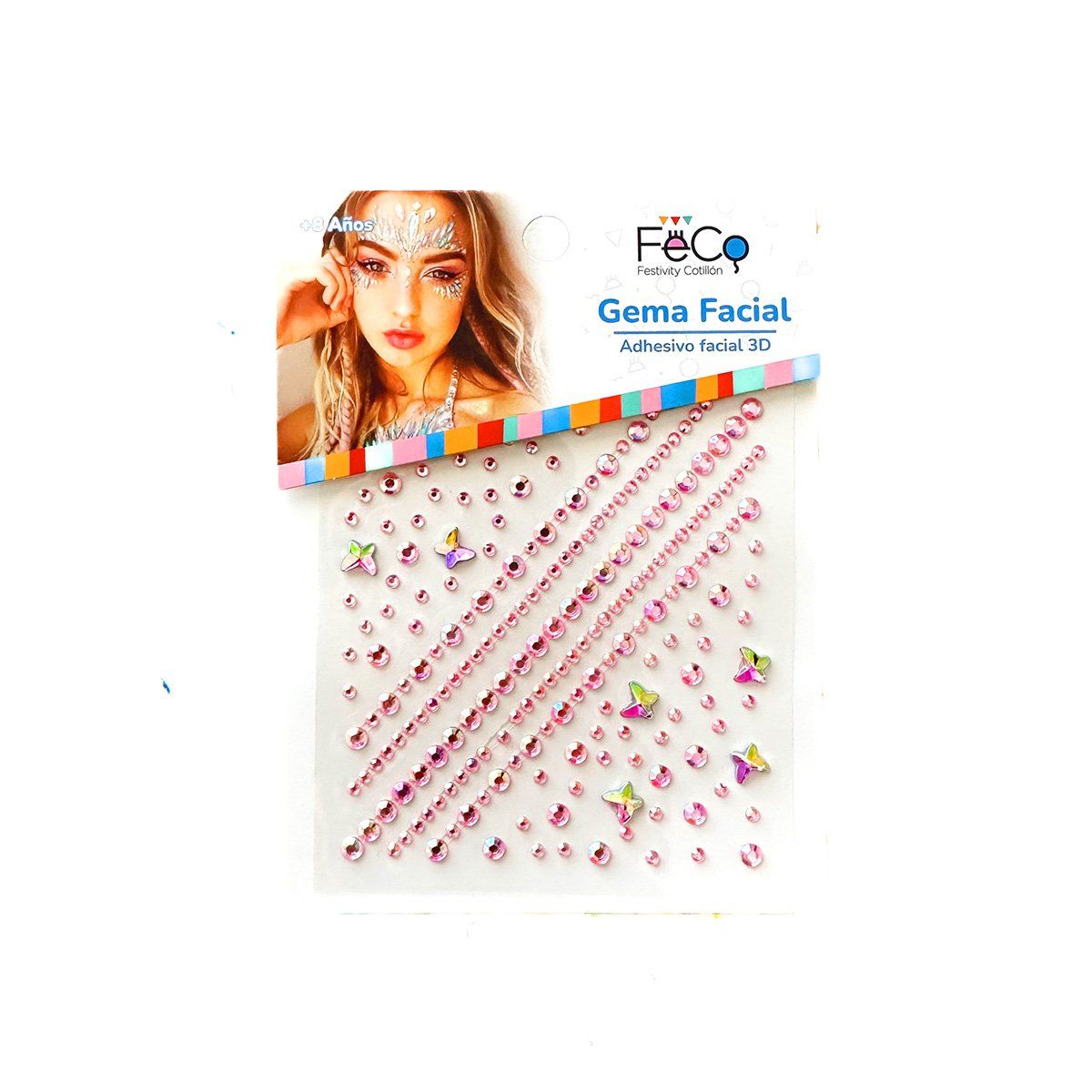 GENERICO - ADESIVO DECO MARIPOSA NACARADO ROSADO X1 UNI