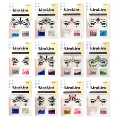 GENERICO - SET STICKER + GLITTER HOLEOGRAFICO X1 UNI