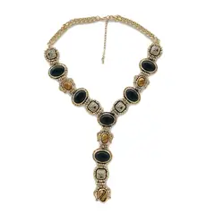 TIOZONEY - Collar de piedra retro joyas de mujer