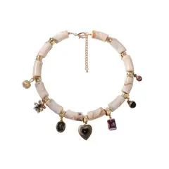 TIOZONEY - Collar de piedra retro joyas de mujer