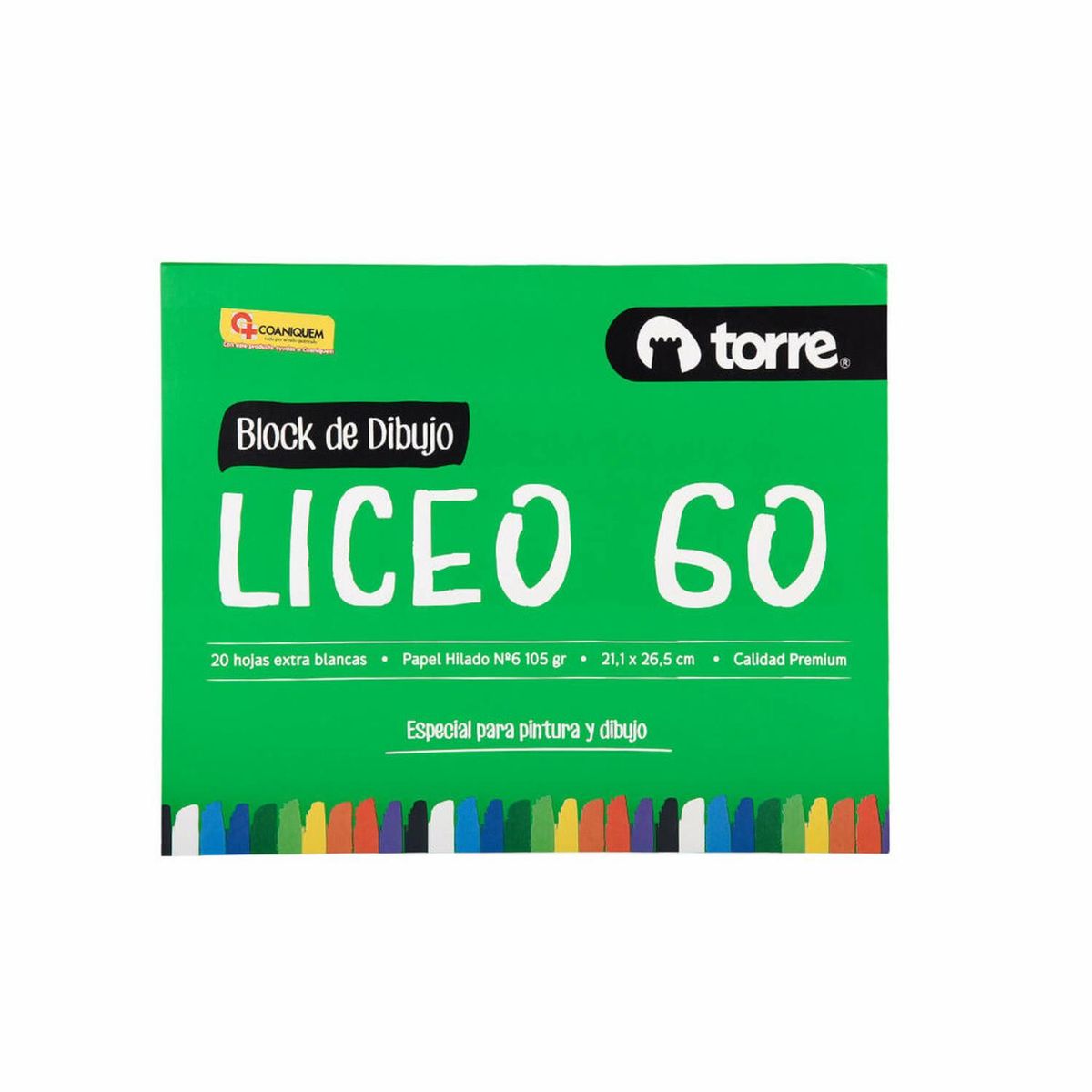 TORRE - Block De Dibujo Liceo 60, 20 Hojas. Torre