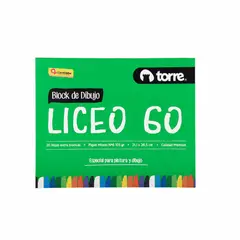 TORRE - Block De Dibujo Liceo 60, 20 Hojas.