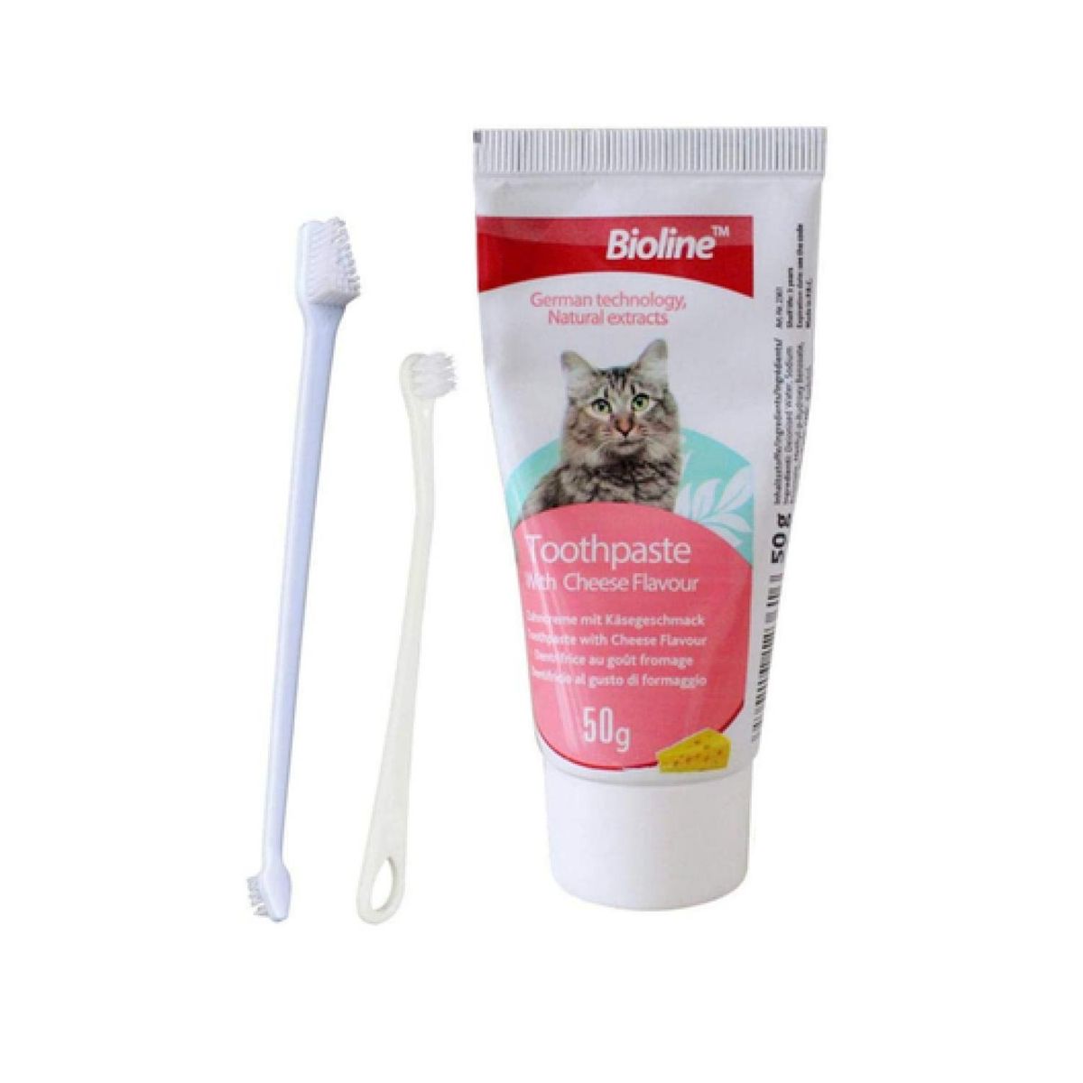GENERICO - Pasta De Dientes Para Gatos Sabor A Queso 50g Bioline