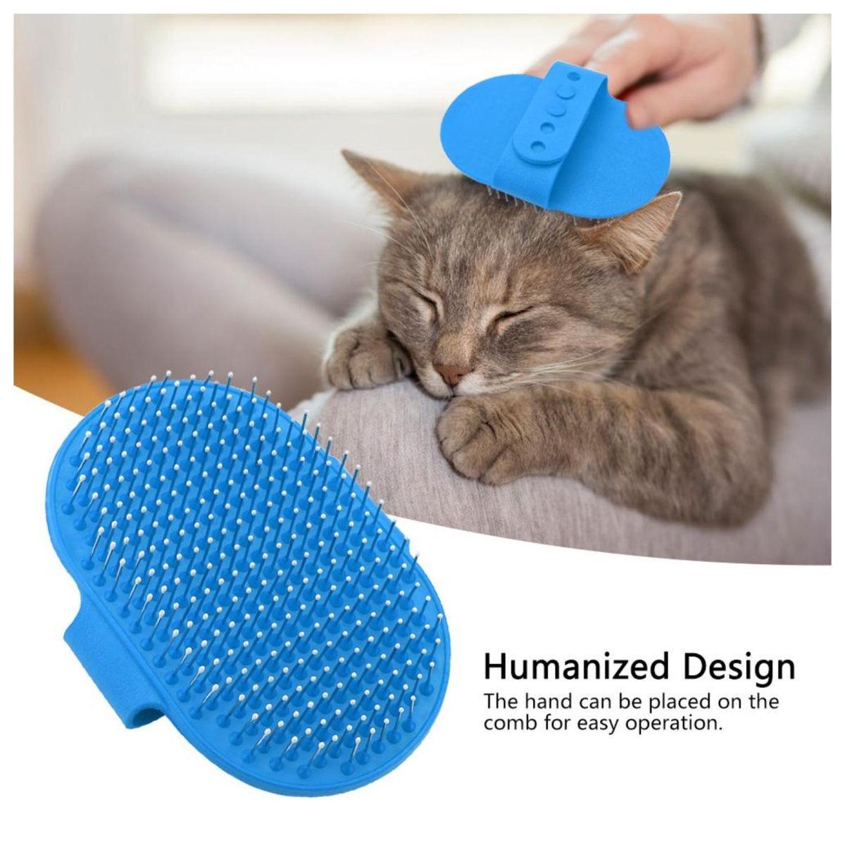 GENERICO - Cepillo De Goma Flexible Para Baño De Mascotas