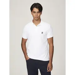 TOMMY HILFIGER - Polo Con Logo De Monogram Blanco