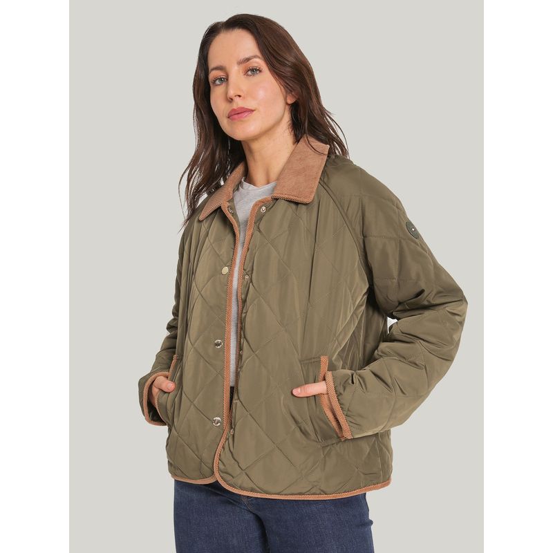 TOMMY HILFIGER - Chaqueta Quilted Reversible Verde Tommy Hilfiger.
