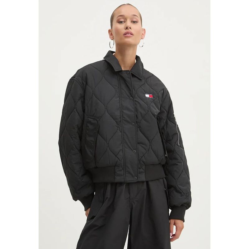 TOMMY HILFIGER - Chaqueta Acolchada Repelente Al Agua Negro Tommy Hilfiger