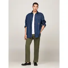 TOMMY HILFIGER - Pantalón Chino Denton Straight Fit Verde