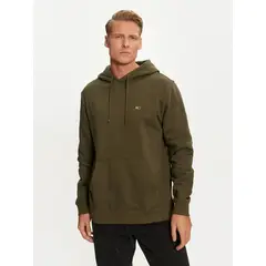 TOMMY HILFIGER - Polerón Hoodie Solid Con Logo Verde