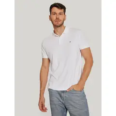 TOMMY HILFIGER - Polo Essential Liquid Cotton Gris
