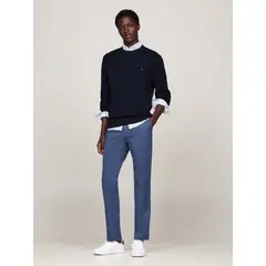 TOMMY HILFIGER - Pantalón Chino Denton Straight Fit Azul