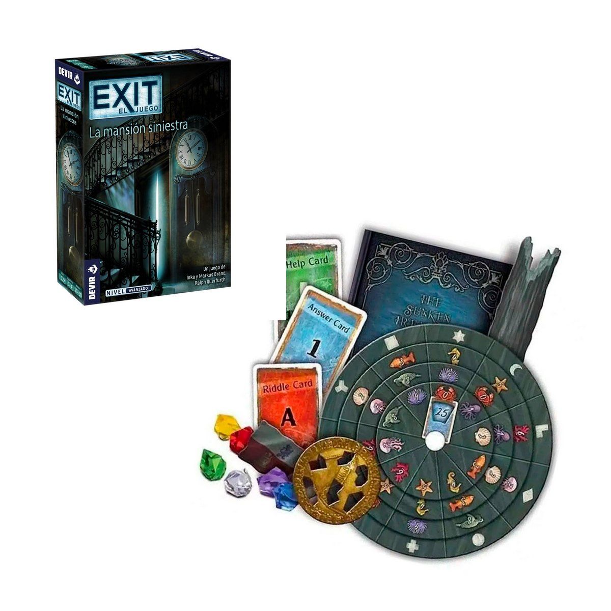 ANSALDO - Juego de mesa EXIT El tesoro hundido aventura cooperativa