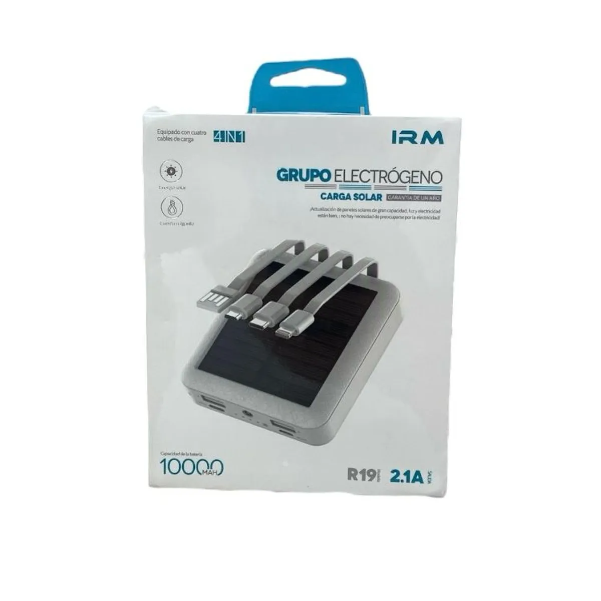 BATERÍA PORTÁTIL POWER BANK CON PANEL SOLAR DE 10000MAH CARGA RÁPIDA, marca GENERICO - Foto Principal