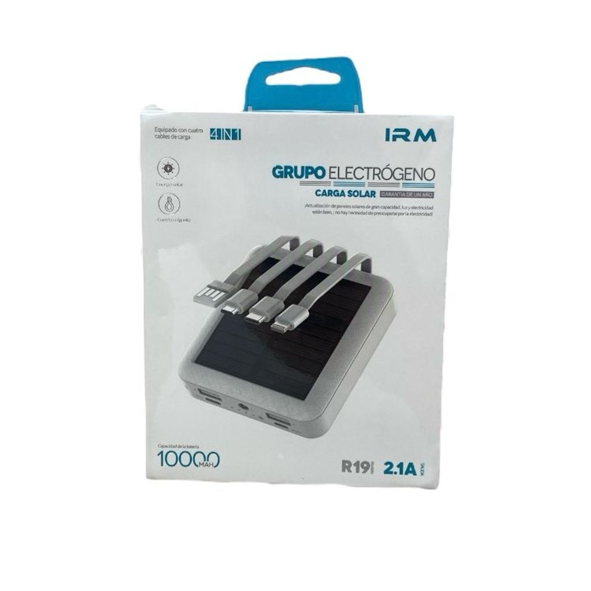 BATERÍA PORTÁTIL POWER BANK CON PANEL SOLAR DE 10000MAH CARGA RÁPIDA, marca GENERICO - Foto Principal