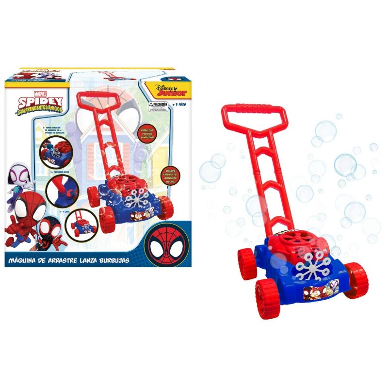 DISNEY - DISNEY 122116 MAQUINA LANZADOR DE BURBUJAS ARRASTRE SPIDEY