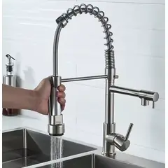 GENERICO - Monomando lavaplatos gris flexible