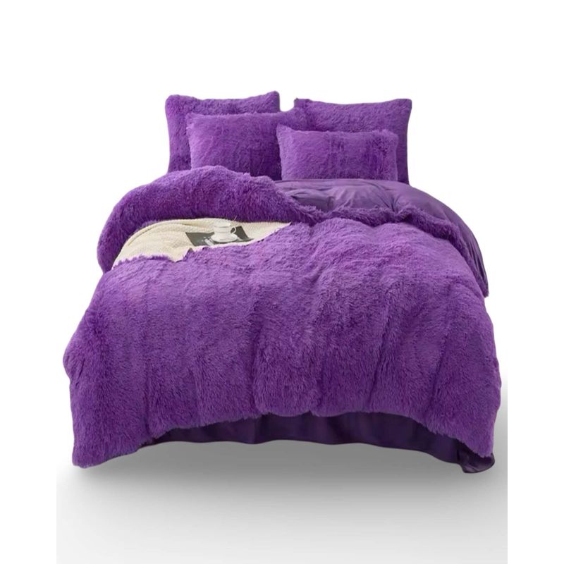 GENERICO - PLUMON CHIPORRO PELUDO 2 PLAZAS MORADO