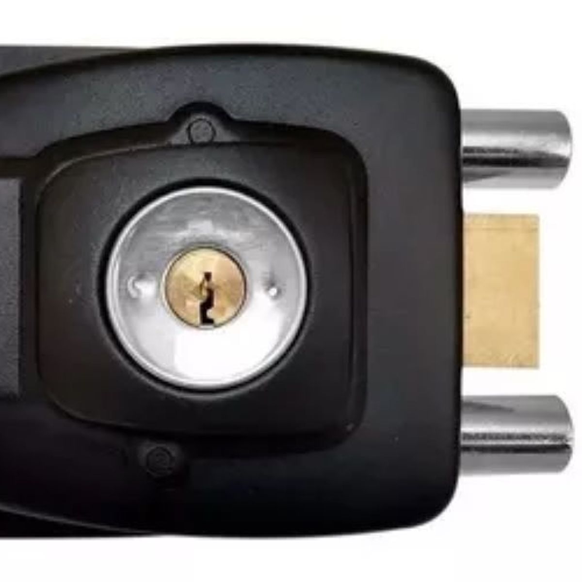 GENERICO - Cerradura Chapa Sobreponer Cerrojo Doble Seguridad Hogar