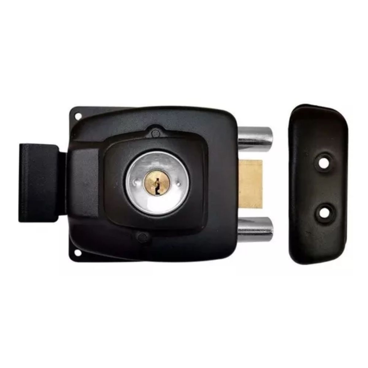 GENERICO - Chapa Sobreponer Cerrojo Doble Seguridad Hogar