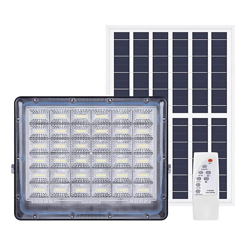 GENERICO - Foco Reflector Led 200 w Con Panel Solar