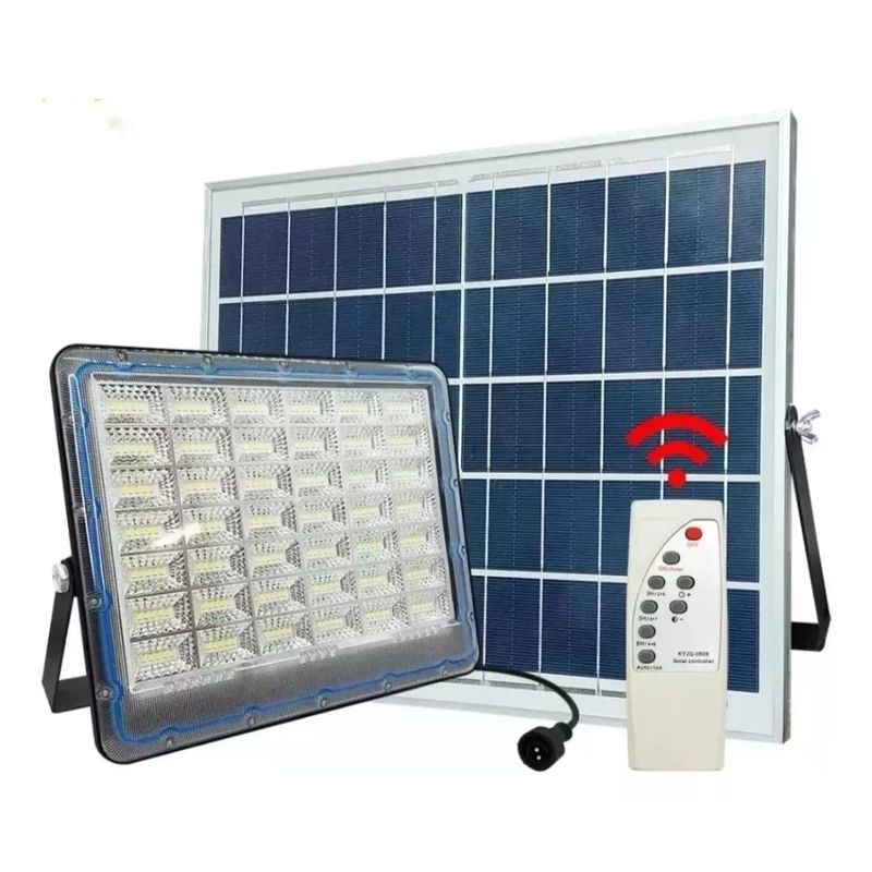 GENERICO - Foco Led 300w  Ip66 Con Panel Solar