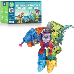 MOTARRO - Juego De Juguetes De Dinosaurio Armable Cinco En Uno
