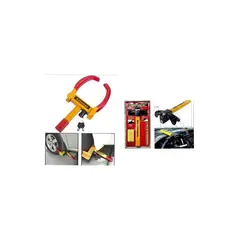 GENERICO - Kit traba rueda y traba volante para vehiculos