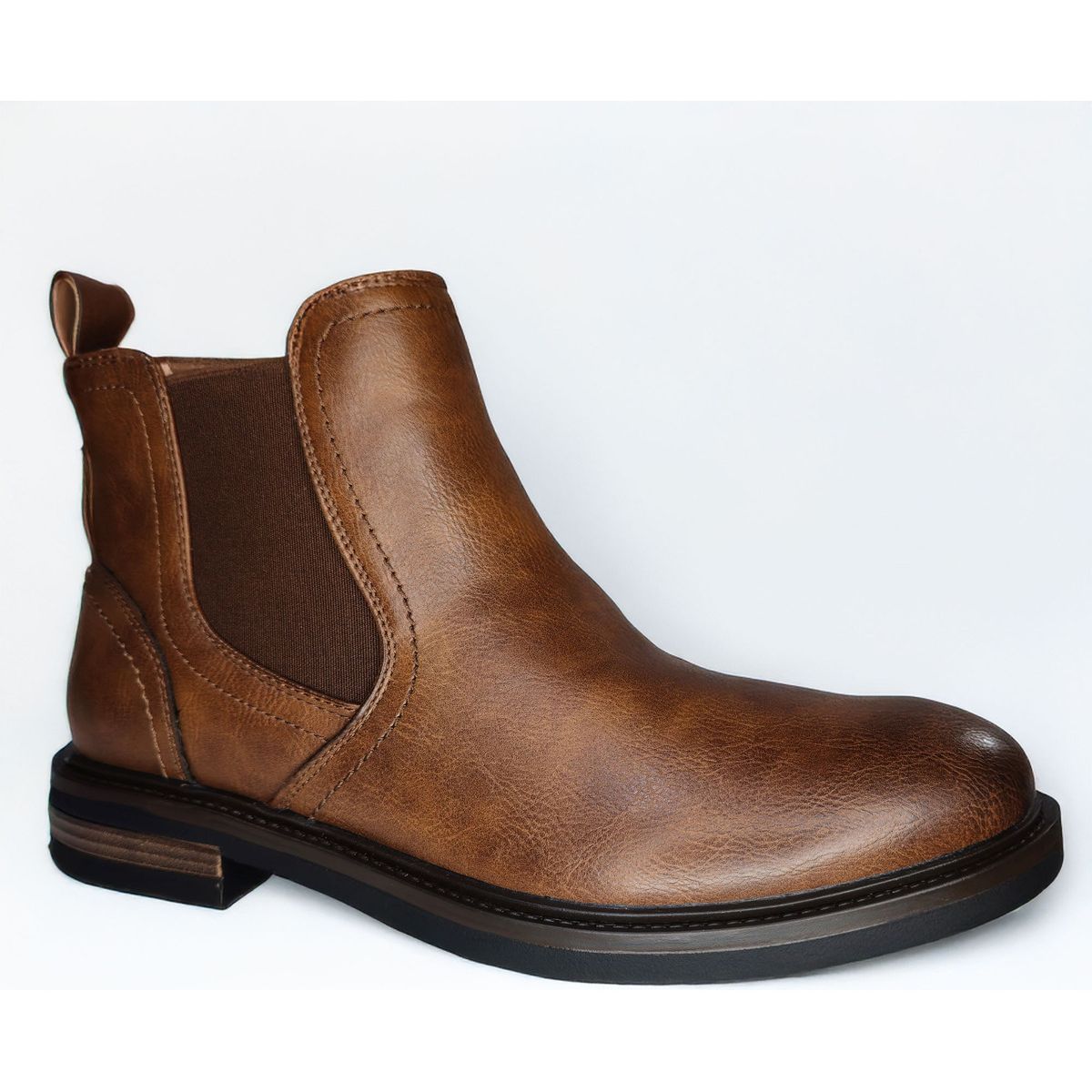 PAND G - Botin Cuero Pu Ejecutivo Estilo Durabilidad Sin Cordon 39 al 44 7566