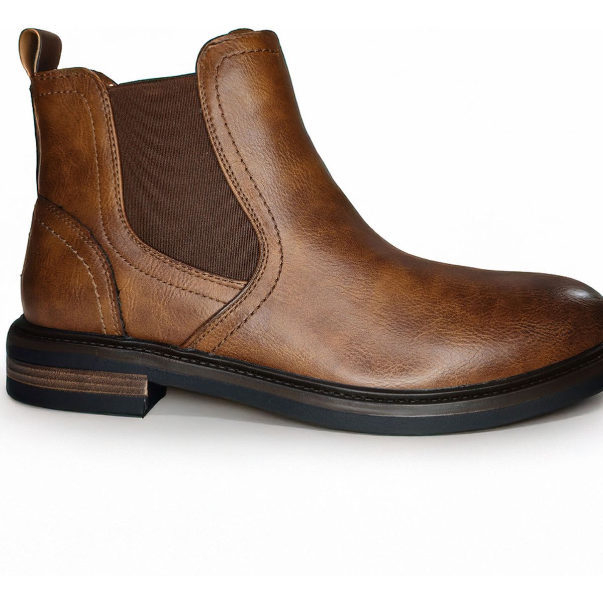 PAND G - Botin Cuero Pu Ejecutivo Estilo Durabilidad Sin Cordon 39 al 44 7566