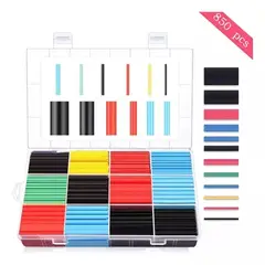 EDWINAYY - Cubre Cable Termo Retráctil Termo Encogible Aislante 850pcs