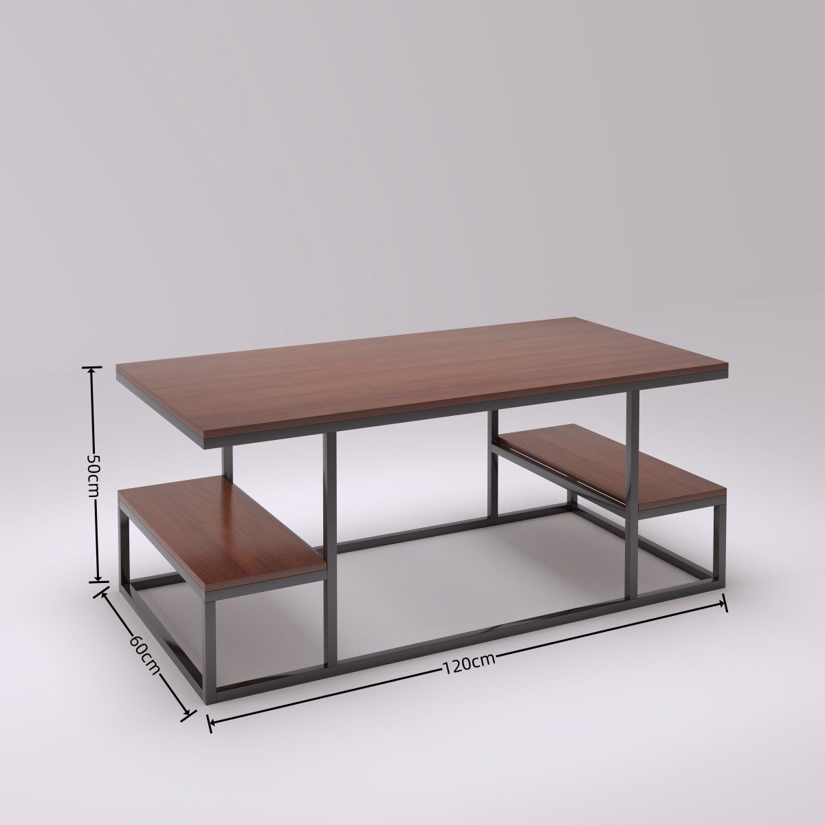 GENERICO - Mesa De Centro Lateral Living 120 Cm X 60 Cm X 50 Cm