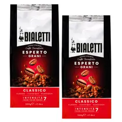 BIALETTI - Café Italiano Grano Esperto Classico 1 Kilo 2x500 G