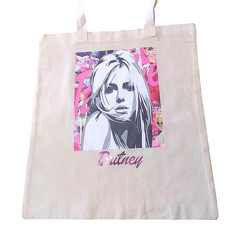 GENERICO - Bolsa con Estampado Britney Spears 35 X 40 Cm.  Crea