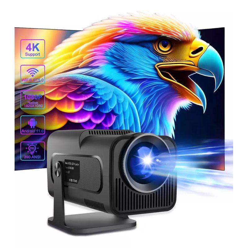 CASTLEN - Proyector HY320 390 ANSI 1080P USB HDMI WIFI