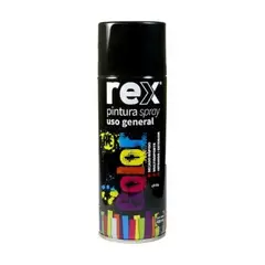 GENERICO - PINTURA EN SPRAY BRILLANTE NEGRO REX 400ML