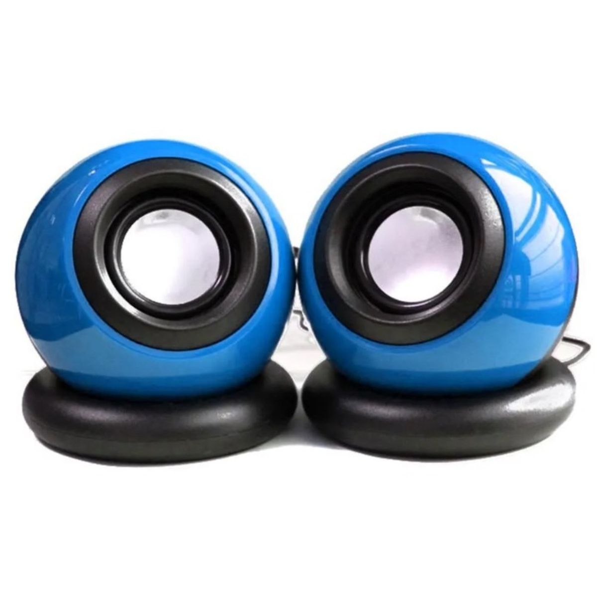 GENERICO - PARLANTE D-08L  PARA PC-NOTEBOOK REDONDO - CELESTE