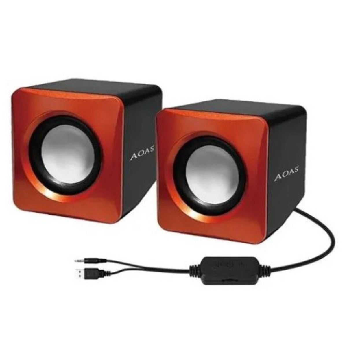 GENERICO - PARLANTE ALTAVOZ P ORDENADOR MINI CABLE USB ESTÉREO CUADRADO