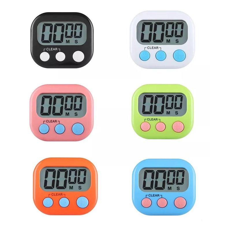 BITART - Pack 6 Temporizador Cronómetro Digital Para Cocina Y Batería