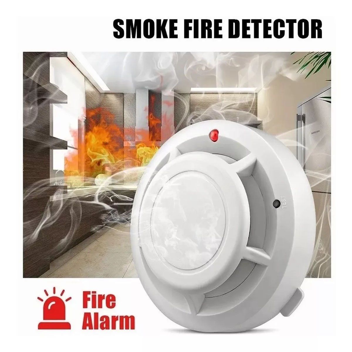 EDWINAYY - Detector De Gas Y Humo Monoxido De Carbono Alarma Sensor