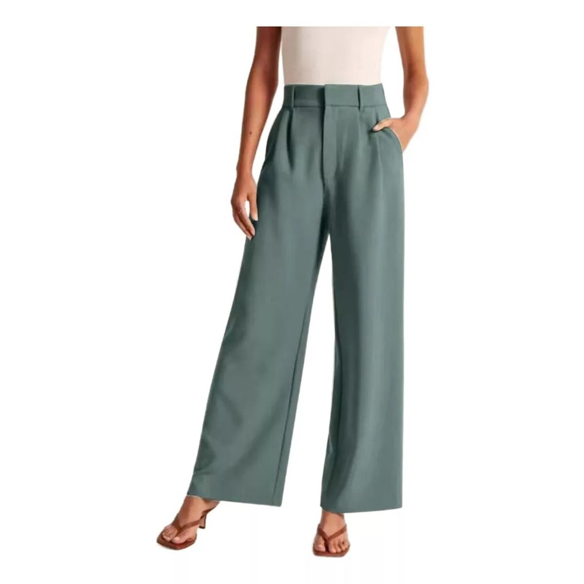 GIOIO - Pantalón De Oficina Casual Para Mujer Verde