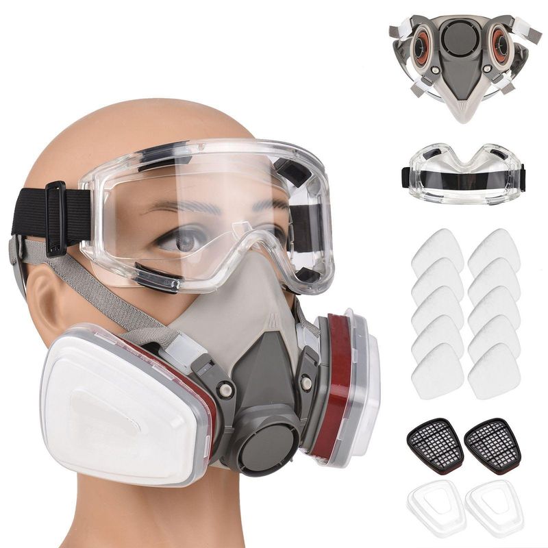 KUANGYE - Profesional 6200 Antivirus, Antipolvo, Mascarilla + 8 Filtros