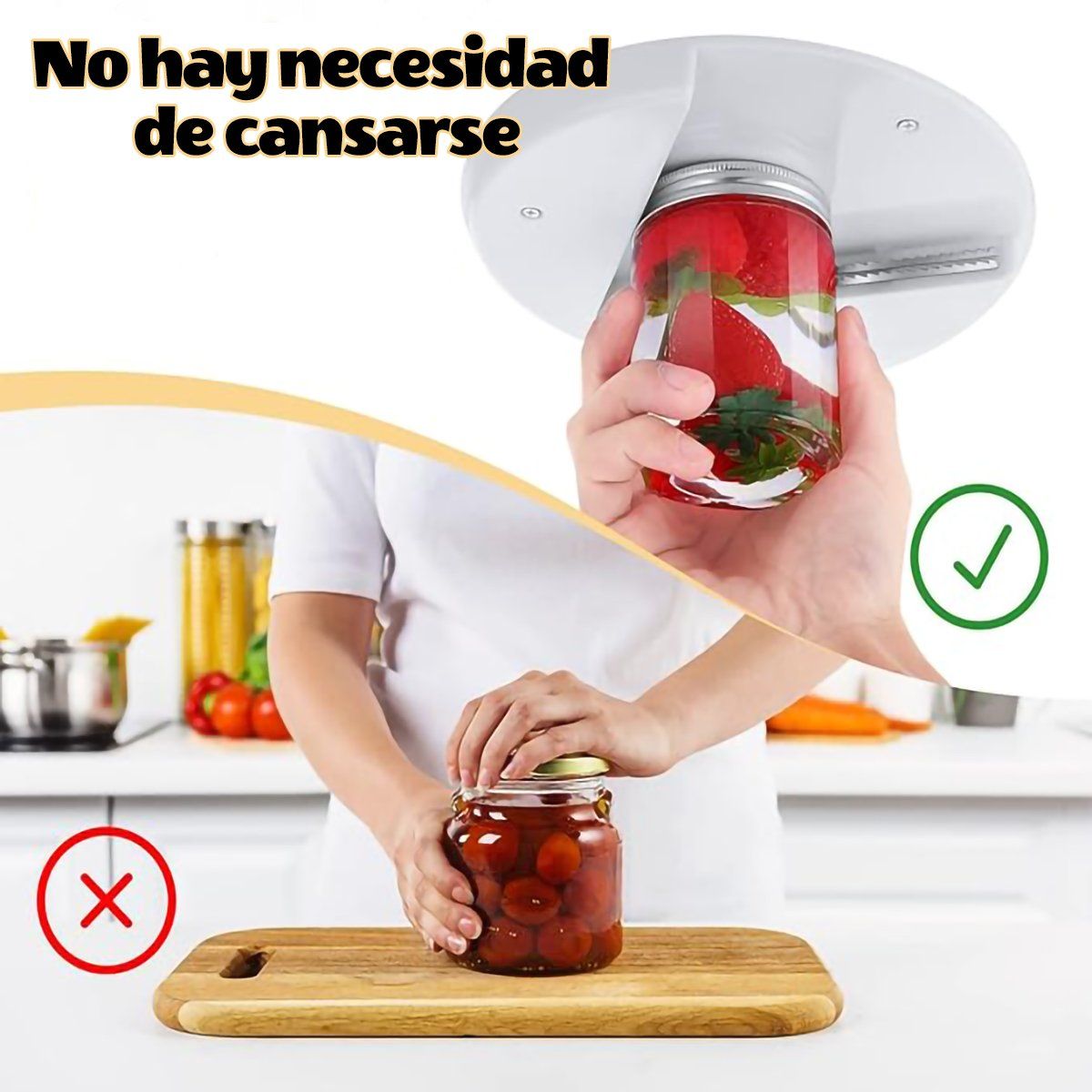 GENERICO - Abrebotellas De Tapa Debajo Del Gabinete Para Cocina Hogar