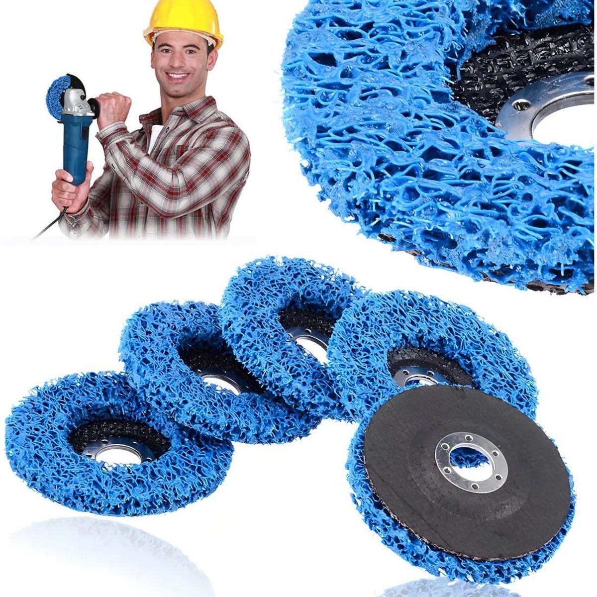 KUANGYE - Muela Abrasiva Lijar Para Autos Remover Pintura Óxido 5pcs